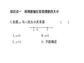 初中数学新人教版七年级上册1.2.5 有理数的大小比较作业课件（2024秋）