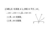 初中数学新人教版七年级上册6.3思想方法专题 角的计算作业课件（2024秋）