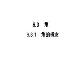 初中数学新人教版七年级上册6.3.1 角的概念作业课件（2024秋）