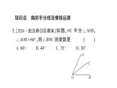 初中数学新人教版七年级上册6.3.2第2课时 角的平分线作业课件（2024秋）