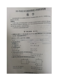 四川省内江市2024-2025学年八年级上学期期中考试数学试题