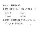 初中數(shù)學(xué)新北師大版七年級(jí)上冊(cè)3.3 探索與表達(dá)規(guī)律作業(yè)課件2024秋