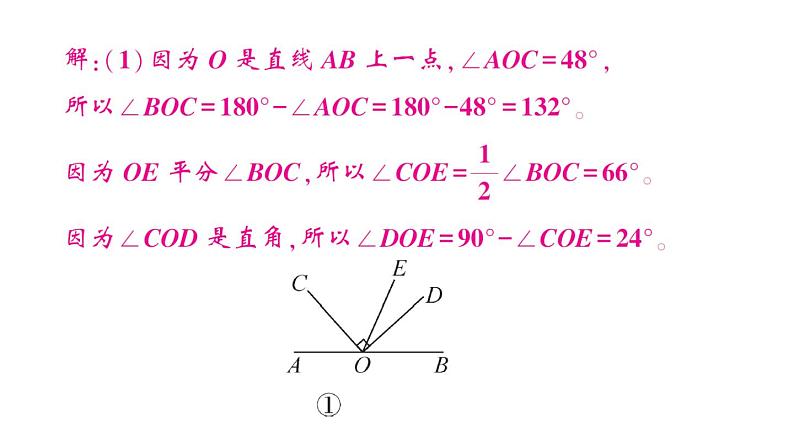 初中数学新北师大版七年级上册4.2难点突破专题 与线段、角有关的综合题作业课件2024秋第3页