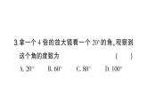 初中數(shù)學(xué)新北師大版七年級(jí)上冊(cè)4.2第1課時(shí) 角作業(yè)課件2024秋