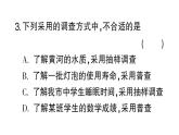 初中数学新北师大版七年级上册6.2第1课时 数据的收集课堂作业课件2024秋