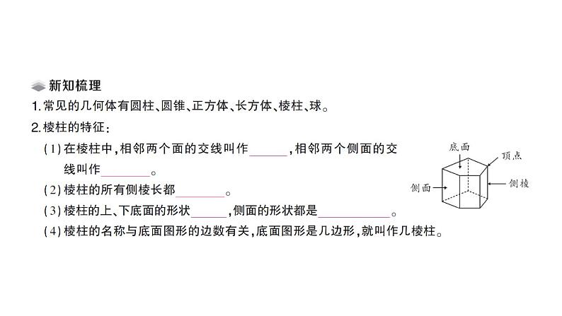 初中数学新北师大版七年级上册1.1第1课时 认识生活中的立体图形课堂作业课件2024秋第2页