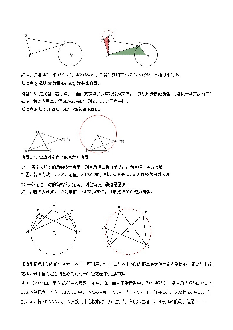 专题30 最值模型之瓜豆模型（原理）圆弧轨迹型（解析版）第2页