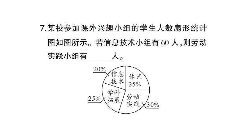 初中数学新北师大版七年级上册第六章 数据的收集与整理考点整合与提升作业课件2024秋第8页