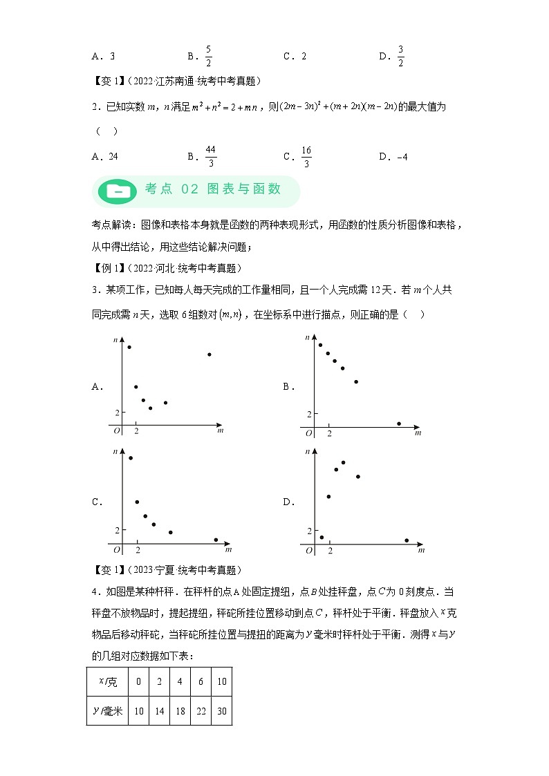 模块三 思想全把握专题2 函数思想 -最新中考数学二轮专题复习训练（含解析）第2页