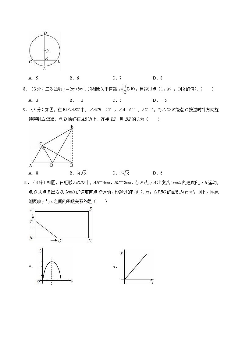 辽宁省大连市金普新区2024-2025学年九年级上学期期中考试数学试卷02