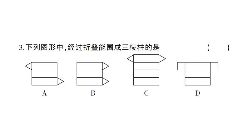 初中数学新北师大版七年级上册第一章 丰富的图形世界综合训练课件2024秋04