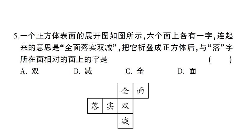 初中数学新北师大版七年级上册第一章 丰富的图形世界综合训练课件2024秋06