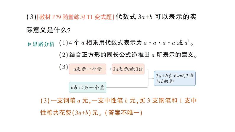 初中数学新北师大版七年级上册3.1第2课时 代数式求值作业课件2024秋季学期第3页