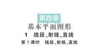 数学七年级上册（2024）1 线段、射线、直线作业ppt课件