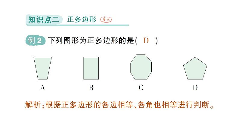 初中数学新北师大版七年级上册4.3 多边形和圆的初步认识作业课件2024秋季学期第8页