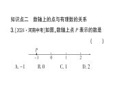 初中数学新华东师大版七年级上册1.2.1 数轴作业课件2024秋