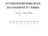 初中數學新華東師大版七年級上冊1.2.2 在數軸上比較數的大小作業(yè)課件2024秋