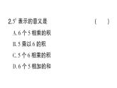 初中數(shù)學(xué)新華東師大版七年級上冊1.11第1課時(shí) 有理數(shù)的乘方作業(yè)課件2024秋