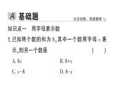 初中數(shù)學(xué)新華東師大版七年級(jí)上冊(cè)2.1.1 用字母表示數(shù)作業(yè)課件2024秋
