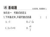初中数学新华东师大版七年级上册2.1.2 代数式作业课件2024秋