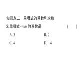 初中数学新华东师大版七年级上册2.3.1 单项式作业课件2024秋