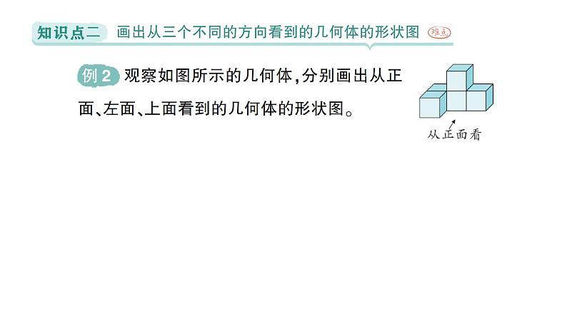 初中数学新北师大版七年级上册1.2第4课时 从三个方向看几何体的形状作业课件2024秋季学期08