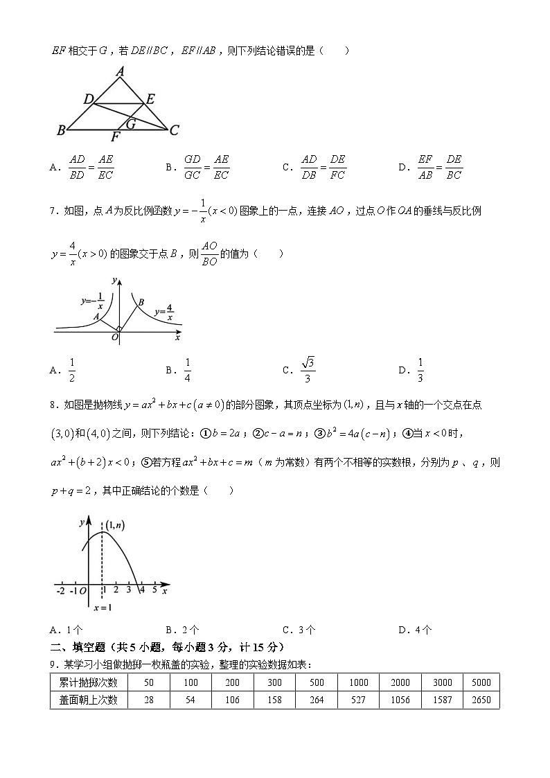 陕西省西安市高新区第三初级中学2024-2025学年九年级上学期期中考试数学试题(无答案)第2页