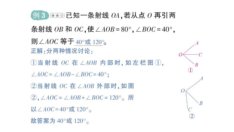 初中数学新北师大版七年级上册第四章 基本平面图形易错易混专项讲练作业课件2024秋季学期第5页