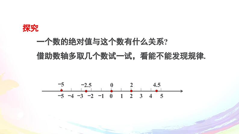 人教2024版七上数学第一章：1.2.4 绝对值教学课件第5页