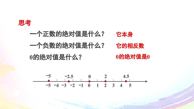 人教2024版七上数学第一章：1.2.4 绝对值教学课件第6页