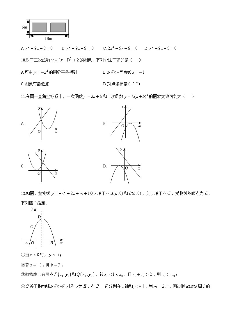 四川省眉山市东坡区苏洵中学2024—2025学年上学期九年级期中数学试卷第2页