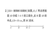 初中数学新华东师大版七年级上册期末专练四 与线段、角有关的计算作业课件2024秋