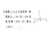 初中数学新华东师大版七年级上册3.6.3 余角和补角作业课件2024秋