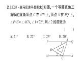 初中數(shù)學(xué)新華東師大版七年級(jí)上冊(cè)第4章 相交線和平行線基本模型專題 平行線中的“拐點(diǎn)”問題作業(yè)課件2024秋