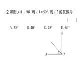 初中数学新华东师大版七年级上册4.1.2 垂线作业课件2024秋