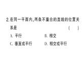 初中数学新华东师大版七年级上册4.2.1 平行线作业课件2024秋