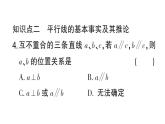 初中数学新华东师大版七年级上册4.2.1 平行线作业课件2024秋