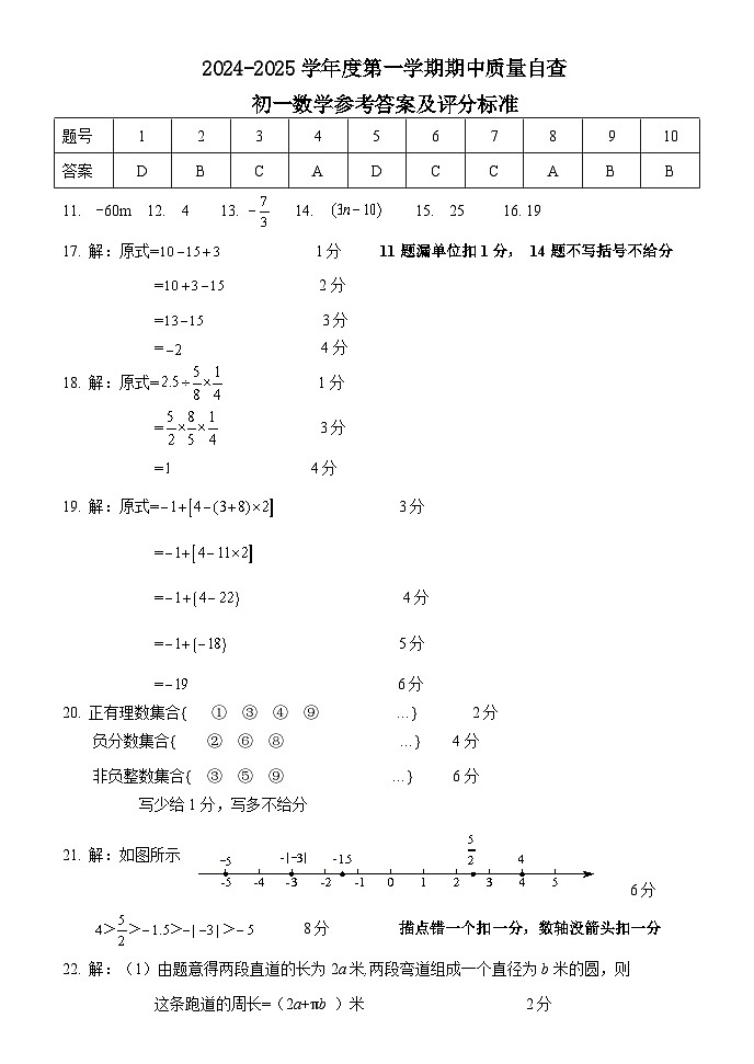 数学答案第1页