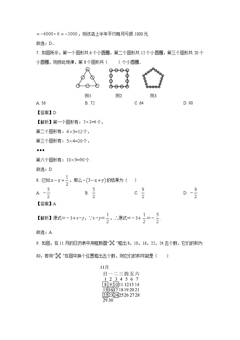 2024-2025学年山东省青岛市部分学校七年级(上)期中数学试卷（解析版）第3页