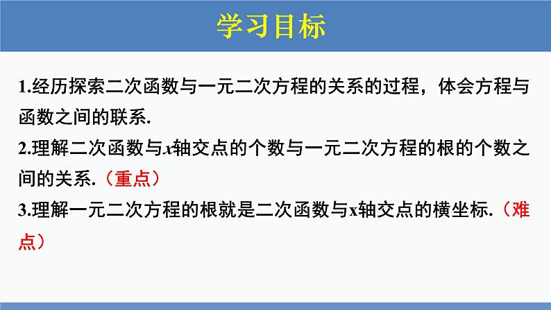 北师大版九年级数学下册课件 2.5 第1课时 二次函数与一元二次方程之间的关系第2页