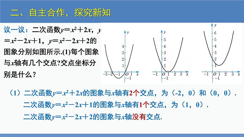 北师大版九年级数学下册课件 2.5 第1课时 二次函数与一元二次方程之间的关系第7页