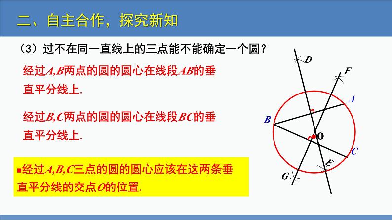 北师大版九年级数学下册课件 3.5 确定圆的条件第7页