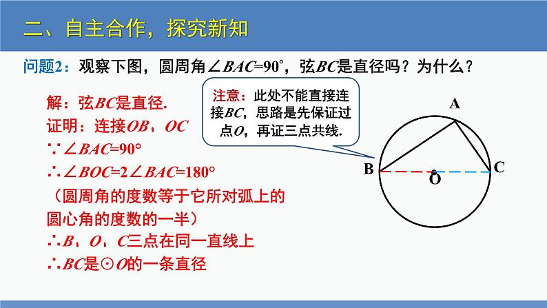 北师大版九年级数学下册课件 3.4 第2课时 圆周角定理的推论2及圆内接四边形第6页