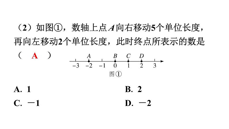 2024统编版数学七年级第一章有理数专题1一条数轴串联的有理数【自然单元整合】习题课件ppt第3页