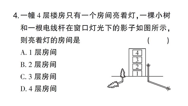 初中数学新华东师大版七年级上册3.2.1第1课时  投影作业课件2024秋第5页