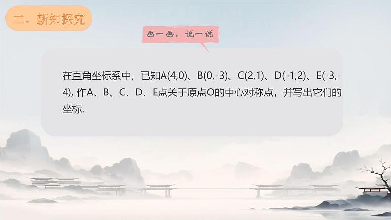 初中数学人教版九年级上册 23.2.3 关于原点对称的点的坐标 课件第7页