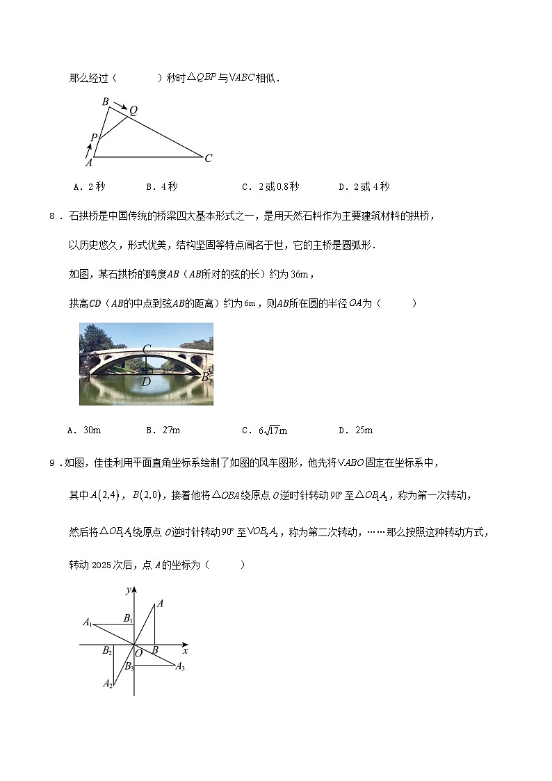 2024-2025学年第一学期浙教版九年级期末数学复习题及解答第3页