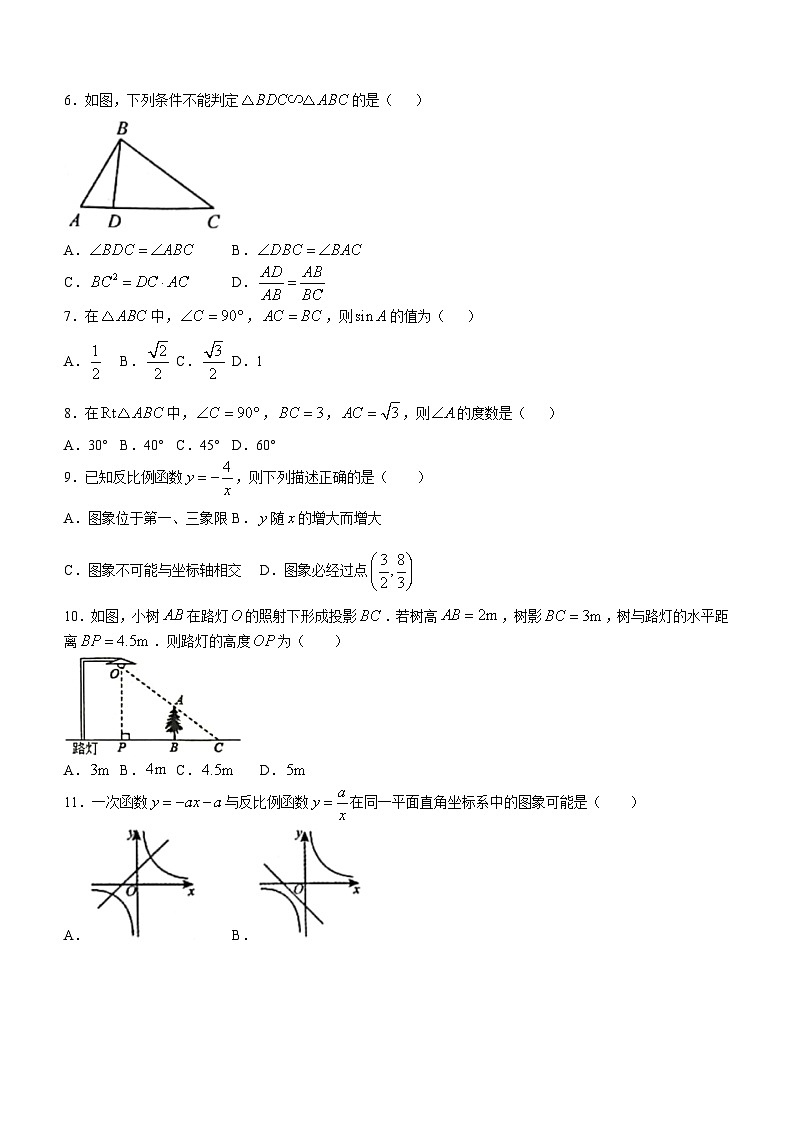 广西钦州市浦北县2023-2024学年九年级下学期3月月考数学试题(无答案)第2页