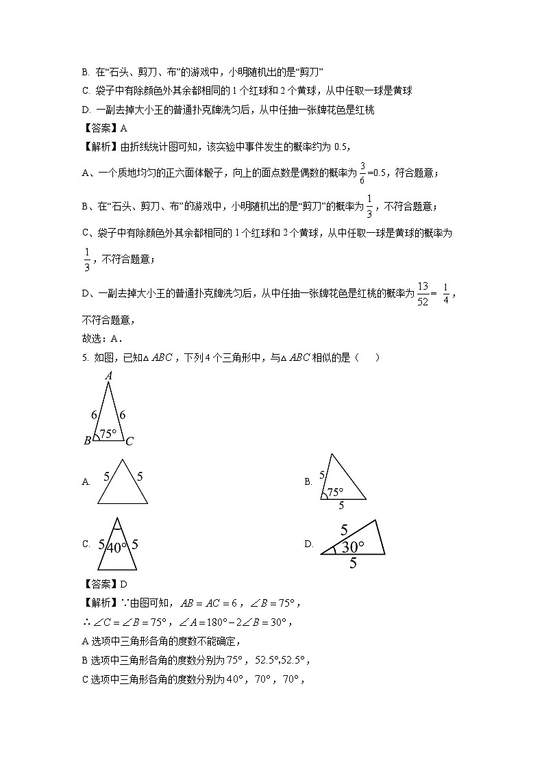 2024-2025学年山东省青岛市市北区九年级(上)11月期中数学试卷(解析版)第3页
