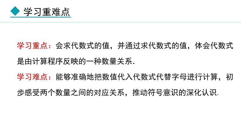 2024版人教版数学七年级上册第三章代数式3.2.1  求代数式的值 教学课件ppt第3页